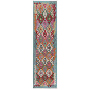 Alfombra Kilim Maimana de Afganistán de Imaco Rugs, 307 x 84 cm - Product Image 1