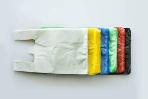 Vente en gros sacs de t-shirt compostables sacs de transport d'épicerie de supermarché biodégradables écologiques fourniture d'emballage durable - Product Image 4