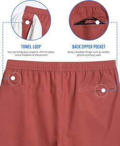 Custom Athletic Mesh <b>Shorts</b> <b>with</b> Compression Liner <b>Phone</b> <b>Pocket</b> Sporty Style for Workout Sports Fitness Gym Running Jogging - Product Image 4