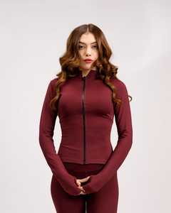 Everglow Sudadera con capucha elegante para mujer con parte superior Cierre de cremallera completa Mangas largas y chándal Conjunto de ejercicio y yoga de moda de invierno - Product Image 2