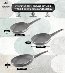 Juego de Sartenes de 3 Piezas con Fondo de Inducción y Revestimiento de Granito - Product Image 2