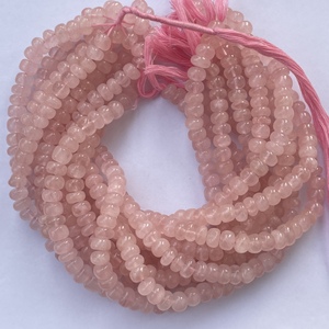 Cuentas Redondas Lisas de Cuarzo Rosa Natural de 6mm 8mm 10mm, Hebras de Piedras Preciosas, Directamente del Fabricante en India, Distribuidor de Alibaba en Línea - Product Image 4