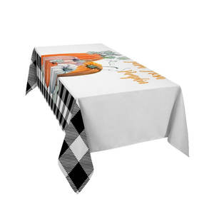 Textiles para el hogar Diseño personalizado Material de algodón bordado Manteles redondos con impresión personalizada - Product Image 1