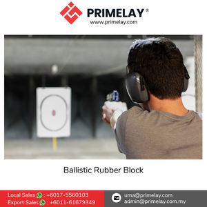Bloque de Goma Balística Ecológico de Alta Calidad a Precio de Mayoreo, 200 mm/228 mm de Grosor, 29-36 kg de Peso, para Campo de Tiro - Product Image 2