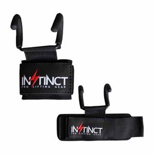 Heavy-Duty Powerlifting Gym Grip <b>Straps</b> with Breathable Wrist Wrap & Iron Rod Hook <b>for</b> Training Weight <b>Lifting</b> Pull up Rod Hooks - Product Image 1