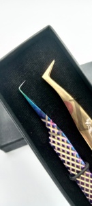 Pince à épiler professionnelle GETUP BROSONS IMPEX en acier inoxydable de qualité supérieure, 10 mm, à pointe dentelée et lisse, anti-magnétique et anti-statique - Product Image 2