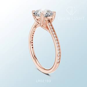 Classic white gold cluster ring featuring cushion cut diamond ideal for engagement bridal wear wedding or meaningful gift giving - Product Image 6