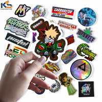Pegatinas de Anime de Vinilo PVC Personalizadas al por Mayor, Ecológicas, Resistentes al Agua y a los Rayos UV, a Prueba de Agua y Aceite, con Barnizado Mate, Troqueladas