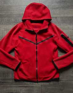 Sweat à capuche 100% coton biologique personnalisable, respirant, imperméable, anti-froissement, logo brodé sur le devant, tricotage pour l'hiver - Product Image 2