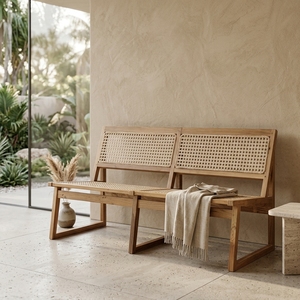 Our Modern Furniture Aswattha Visionary Solid Wood <b>Dining</b> <b>Chair</b> Woven Rattan Backrest Wooden Side <b>Chair</b> For Kitchen Setup Art - Product Image 4