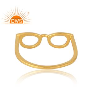 Anillo de Plata de Ley 925 chapado en oro de 18 quilates, joyería fina Demi para mujer, regalo para ella - Product Image 2