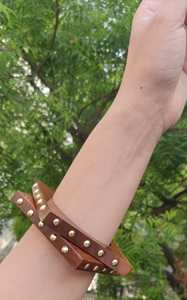 Latest Fashion Indo Western Sheesham Wood Bangles for Girls Long-Life Special Coating Brass <b>Charms</b> for Casual and Formal Wear - Product Image 2