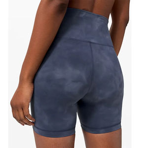 Shorts de Yoga Personalizados de Cintura Alta, Sin Costuras, de Spandex/Nailon, Transpirables, con Estiramiento en Cuatro Direcciones y Diseño Sólido para Deportes y Gimnasio - Product Image 2