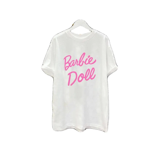 T-shirts pour femmes à col rond, en coton 100 %, 200 g, à manches courtes, teints en pièce, respirants, imprimés à l'écran, design personnalisé OEM/ODM - Product Image 5