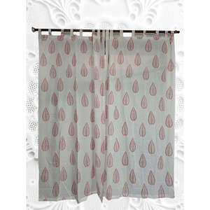 100% Cotton Floral Curtains Drapes Hand-Block Printed Bohemian Hippie Home Decor Panels - Product Image 2