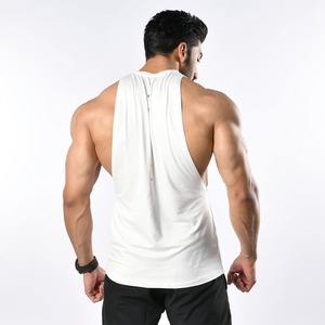 2025เสื้อกล้ามผู้ชายผ้าฝ้าย100% ระบายอากาศได้ดีแห้งเร็วเป็นมิตรกับสิ่งแวดล้อมเสื้อถักนิตติ้งสำหรับฝึกซ้อมในยิม - Product Image 2