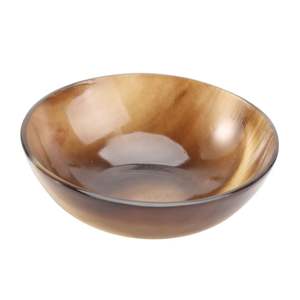 ชามสลัดฮอร์นควายธรรมชาติแท้ชามเสิร์ฟผลไม้ฮอร์นสำหรับตกแต่งห้องครัวบ้านจากอินเดีย - Product Image 1