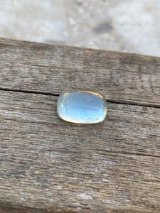 Aguamarina natural 7,06 quilates Color superior cojín largo forma cabujón azul ópalo cuenta con buen brillo para collar fabricación de joyas - Product Image 4