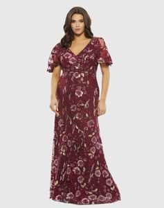 Vestido Halter con cuentas y cuello en V sexy para mujer, corpiño adornado a mano pesado de manga corta, sólido, hasta el suelo, fiesta de graduación, noche, Natural - Product Image 3