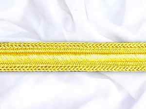 Encaje hilo dorado Mylar trenza encaje oro trenzas lingotes alambre trenzado encaje para uniformes de oficiales ceremoniales - Product Image 5