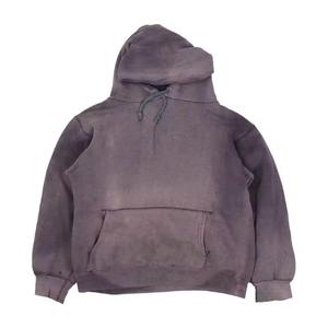 Venta al por mayor Stone Wash Pull over Hoodie Screen Print Plain French Terry Organic Cotton Sudaderas con capucha para hombre - Product Image 1