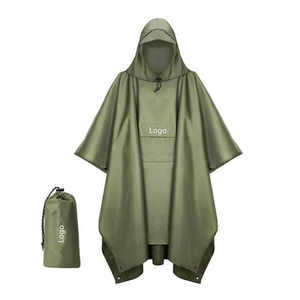 Pas Cher Prix Manteau De Pluie À Capuche Poncho De Pluie Imperméable Veste Pour Hommes Femmes Adultes - Product Image 5