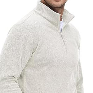 เสื้อมีฮู้ดสำหรับผู้ชายแบบปรับแต่งได้เสื้อแจ็กเก็ตแบบมีซิปสำหรับใส่ทำงานครึ่งหนึ่งทำจากผ้าฝ้ายเนื้อ100% โอเวอร์ไซส์ - Product Image 5