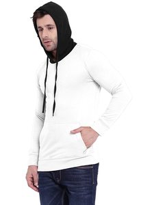 Sweat-shirts de sport pour hommes en coton lourd avec logo personnalisé 2024, teinture unie noire, à capuche, imperméables, coupe-vent, écologiques - Product Image 6