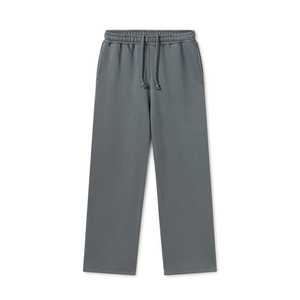 Pantalones Deportivos de Felpa con Logotipo Bordado Personalizado, Pantalones de Chándal de Algodón Grueso, Pantalones Deportivos de Pierna Ancha y Recta para Hombre - Product Image 1