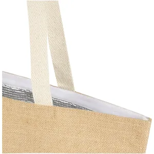 Sac fourre-tout isotherme en jute 12L – Produit promotionnel durable - Product Image 3