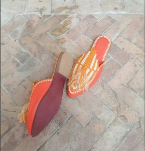 Zapatos de rafia natural, zapatillas de rafia para mujer, zapatillas de rafia hechas a mano - Product Image 2