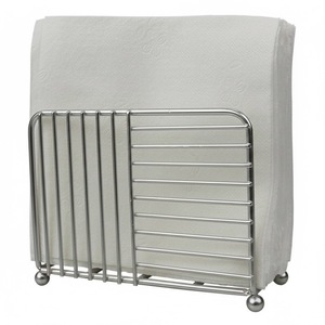 Porte-serviettes en métal vintage finition argent pour la décoration de table à manger à domicile Porte-serviettes faits à la main - Product Image 4