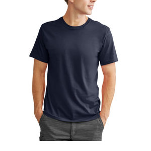 Nueva llegada de los hombres de talla grande de la camiseta al por mayor de venta superior de cuello redondo informal de manga corta de los hombres de la camiseta de fabricación y proveedor - Product Image 2