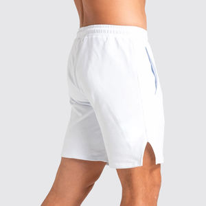 Vente en gros de shorts de jogging en coton éponge français épais pour hommes service OEM avec cordon de serrage plaine streetwear shorts de survêtement en polaire - Product Image 6
