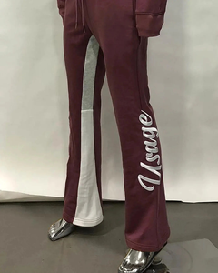 Pantalones de chándal para correr de pierna recta acampanados Unisex, pantalones Cargo para hombre y mujer con logotipo bordado personalizado de alta calidad para exteriores - Product Image 4