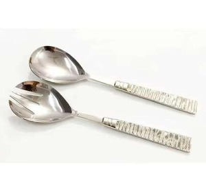 Latest Design Stainless Steel <b>Salad</b> <b>Server</b> Set Mirror Polished <b>Salad</b> Tools <b>Salad</b> Mixer Spinner Cutlery Spoon Fork Set - Product Image 1