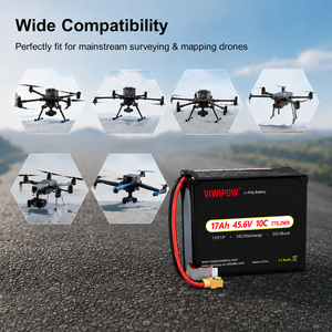 Batterie de drone UAV Li-polymère haute capacité 17Ah 45.6V 12S1P pour la topographie et la cartographie aériennes, compatible avec tous les types de connecteurs - Product Image 1