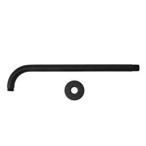 Brazo de Ducha Curvo Negro Mate con Soporte para Cabezal de Ducha, Accesorios para Baños Modernos - Product Image 2