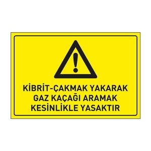 Señalización de Seguridad: Prohibido el Uso de Cerillas o Encendedores para Localizar Fugas de Gas - Product Image 1