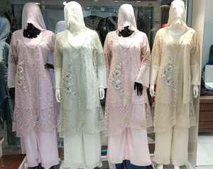 Traje Étnico de Diseñador para Mujer, Salwar con Bordado Intenso, Dupatta de Algodón, Seda, Georgette y Chifón para Fiestas, Estilo Indio - Product Image 1