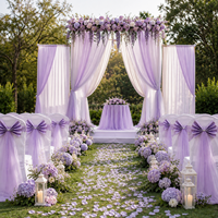 Ruban élastique en satin avec nœud pour chaise, décoration de dossier de chaise pour mariage, banquet, hôtel, fête