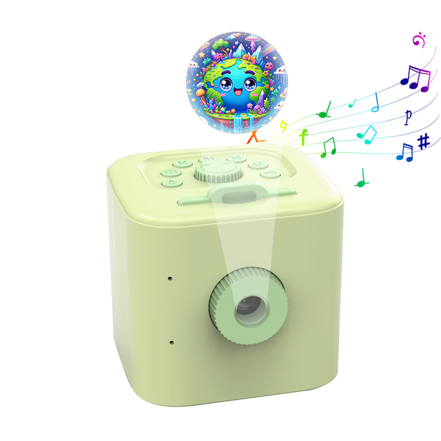 Mini Home Theater Story Projector for Kids with 120+ Stories, 8 Color Night Light, Bluetooth Speaker for birthday gifts