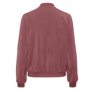 Blouson bomber léger en tissu doux, fermeture éclair intégrale, confortable, idéal pour les activités de plein air, les déplacements et les voyages. - Product Image 2