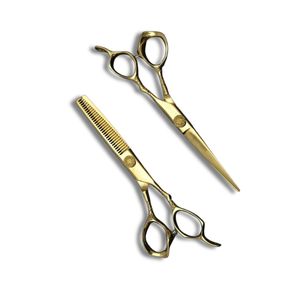 Ciseaux de coiffeur professionnels en acier inoxydable de haute qualité Support OEM personnalisable de qualité industrielle pour les soins personnels - Product Image 1