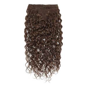 Extensiones de Cabello Virgen Brasileño con Clip, 8 Pulgadas, Liso Yaki, Color Castaño 1B - Product Image 4