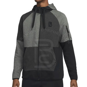 Sudaderas con Capucha y Cremallera para Hombre, Estilo Urbano, Personalizadas con Logotipo y Colores, Diseño Impreso, Tela de Felpa, Alta Calidad, Venta al Por Mayor - Product Image 1