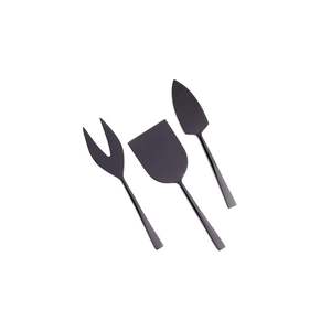 Couteau à fromage en acier inoxydable argenté noir doré, ensemble de couteaux à fromage en acier inoxydable doré, ustensile de cuisine, couteau à beurre - Product Image 4