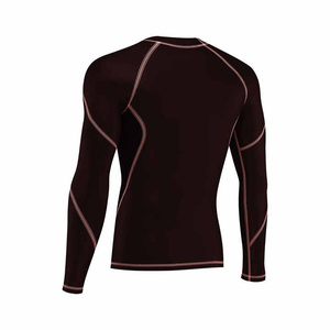 Pro Athlete Mens Compresión Camisa de manga larga UV Safe Quick Dry Mock Neck Tight Fit Logotipo personalizado Ropa para correr - Product Image 6