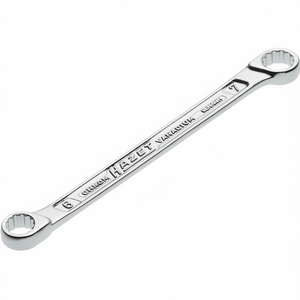 Hazet Ergonomically Shaped Double <b>Box</b>-End Wrench 12-point Outside with Offset Heads and Traction Profile for Comfortable Grip - Product Image 3