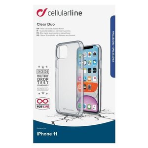 Funda Protectora Transparente Cellularline Clear Duo para iPhone 11 - Product Image 2